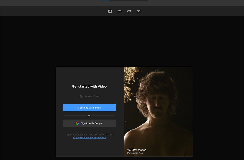 Topaz Video AIに登録する