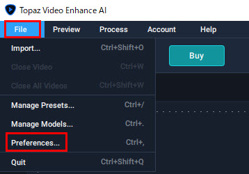 Topaz Video Enhance AIの登録画面