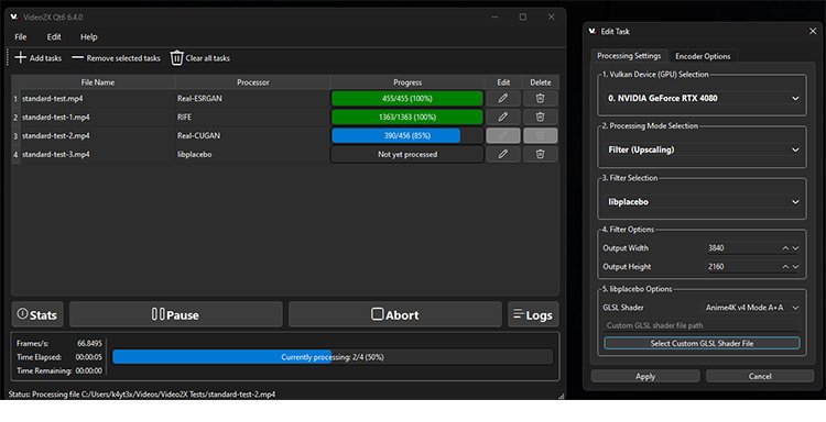 AIで動画を高画質化するフリーソフト：Video2X
