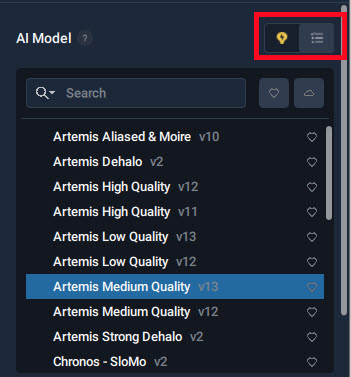 AIモデルを選択