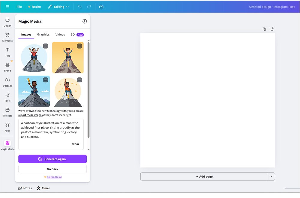 登録必要で無料で試せるイラスト・画像生成AIサイト：Canva