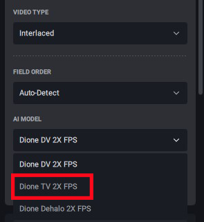 Dione TV 2X FPSモデル