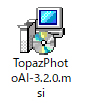 Topaz Photo AIのインストールファイル