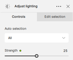 Adjust lighting（光と影の調整）