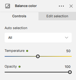 Balance color（色味の調整）