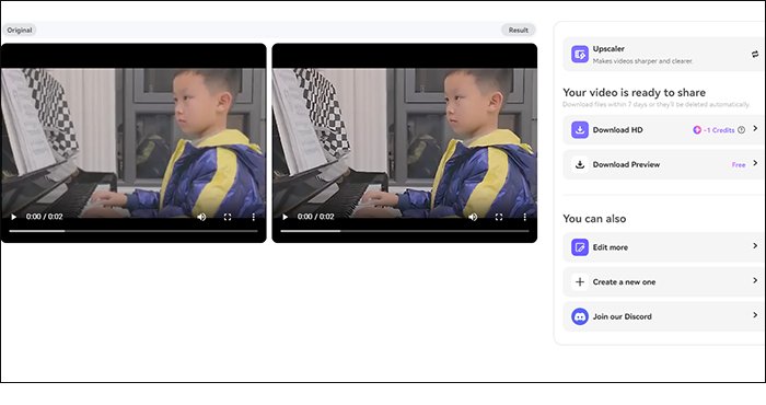 MP4動画の高画質化:Media.io Video Enhancer