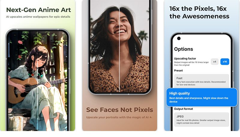 オフラインで使える画像高画質化アプリ:SuperImage