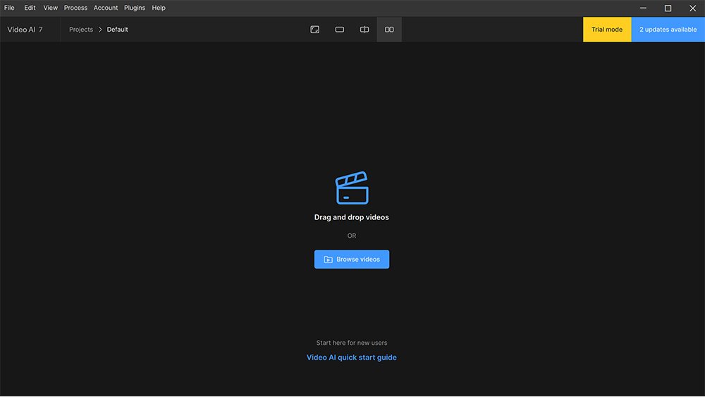 補正したい動画をTopaz Video AIに読み込む