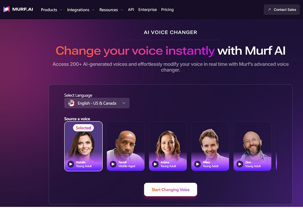 無料のおすすめボイスチェンジャーサイト:Murf AI