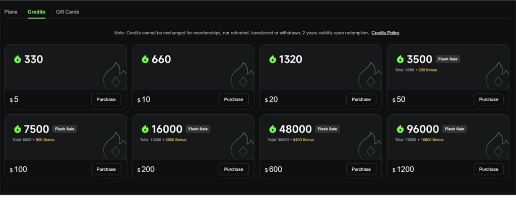 Kling AIのクレジット購入(買い切り)