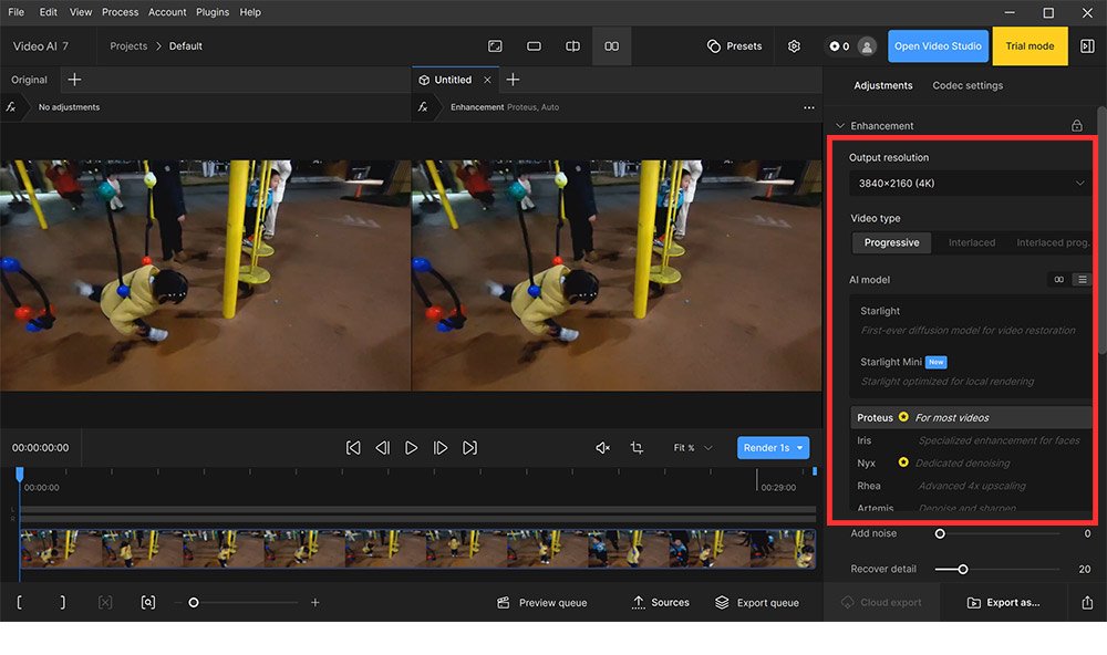設定パネルで必要な項目を調整