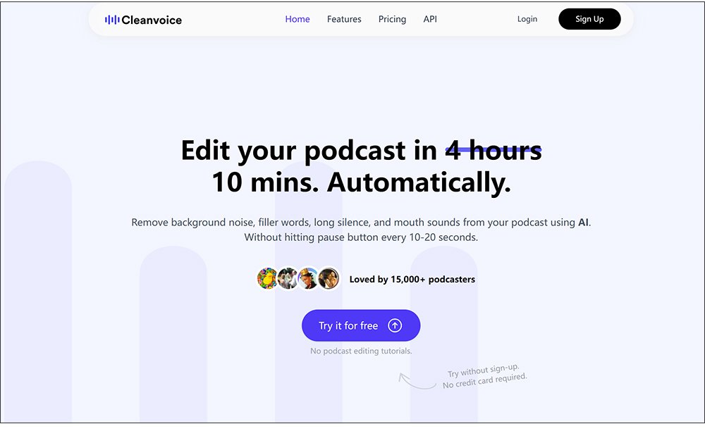 AIで音声をクリアにするサイト:Cleanvoice AI
