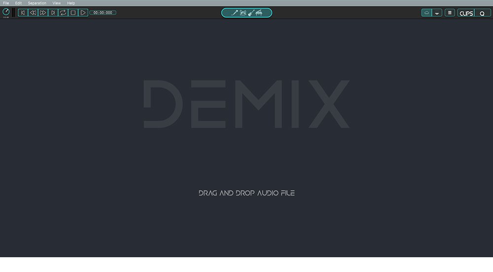 DeMIX Proに音声ファイルをソフトにインポート
