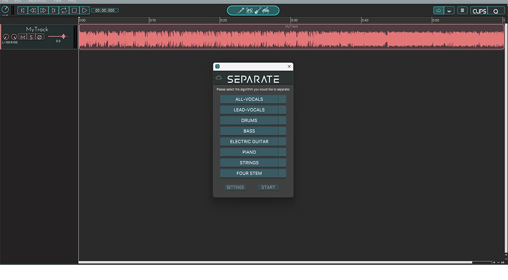 DeMIX Proで楽器からボーカルを分離する