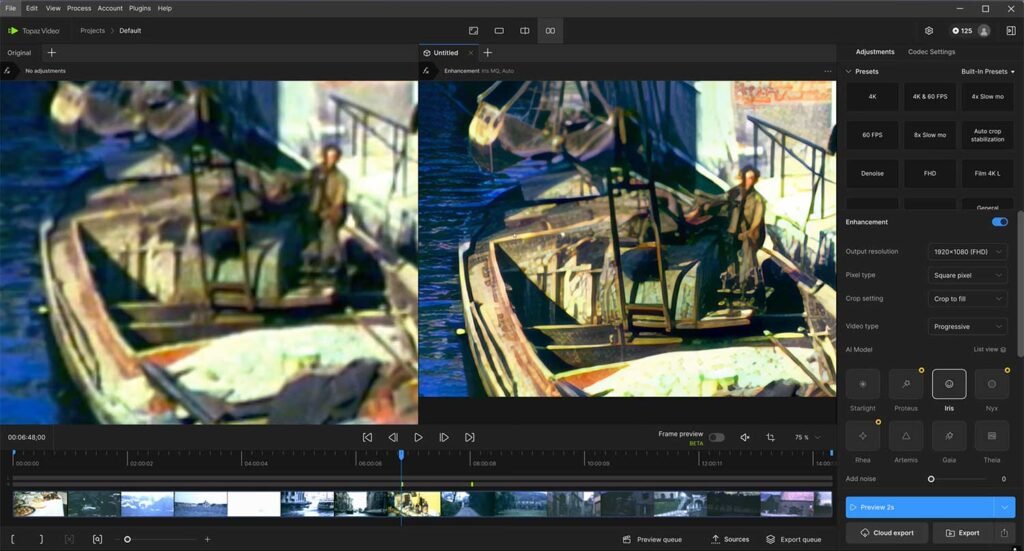 Topaz Videoのスクリーンショット