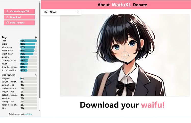 完全無料で登録不要な画像高画質化サイト：WaifuXL