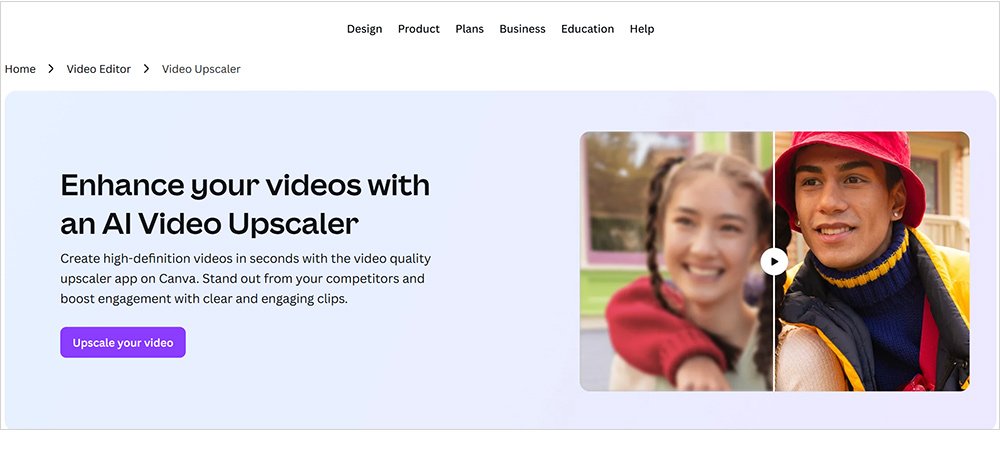 高画質・高解像度にしたい動画をアップロード
