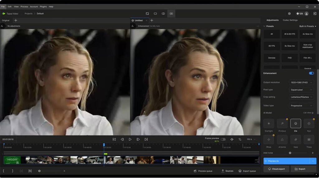 Topaz Video AIを使ったピンボケ補正方法