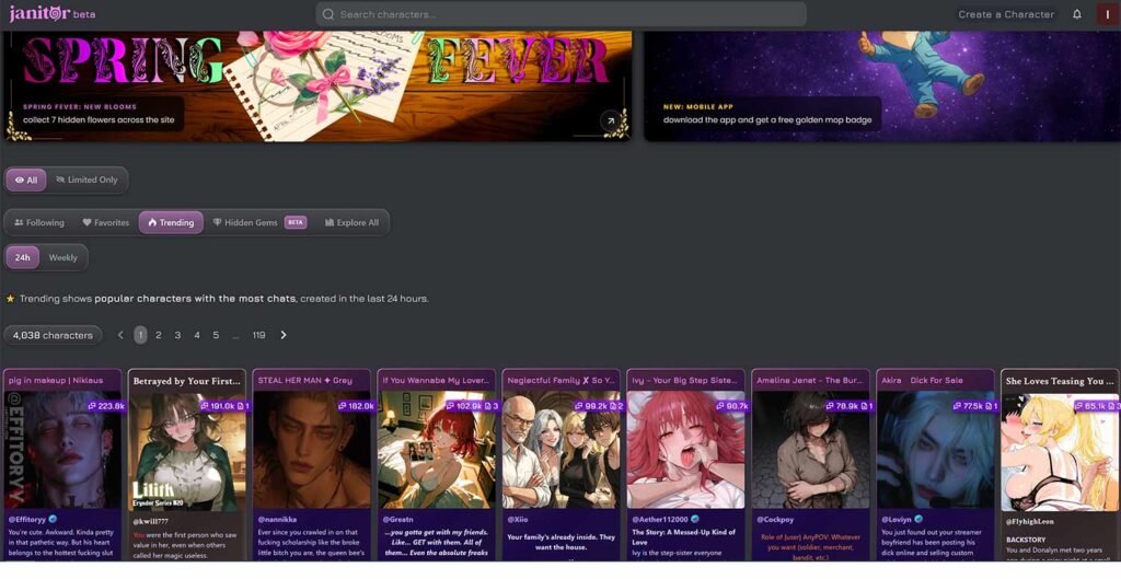 Zetaみたいなチャットサイト&アプリおすすめ：Janitor AI