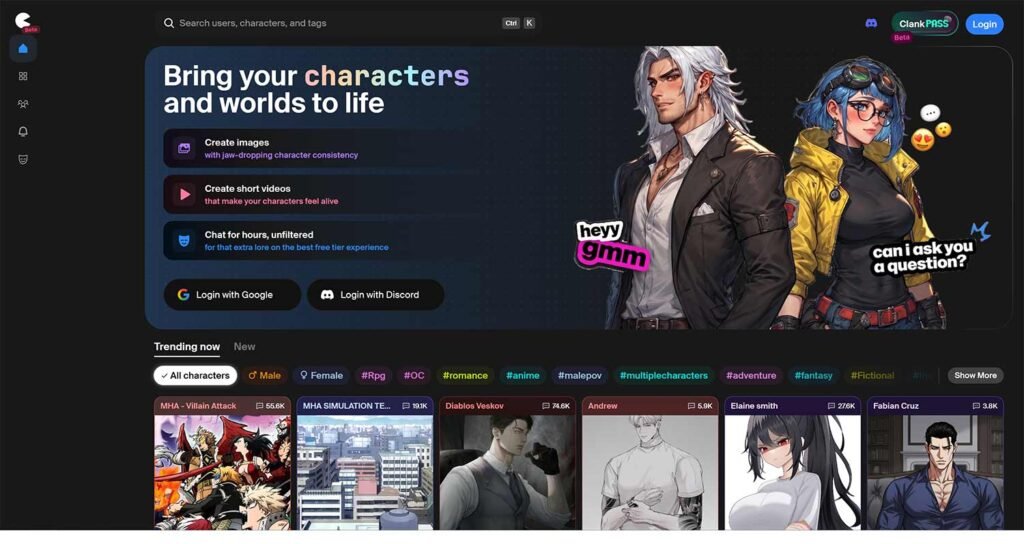 Zetaみたいなチャットサイト&アプリおすすめ：Clank World